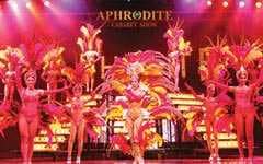 Шоу-кабаре трансвеститов Aphrodite на Пхукете: яркие костюмы, сценические декорации и артисты на сцене